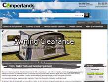 Tablet Screenshot of camperlands.co.uk